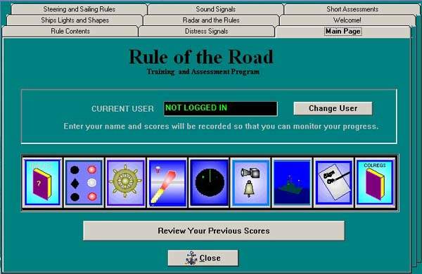 Rule of the Road, Main Page